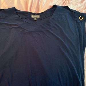 Luxology Navy Blouse Sz.L